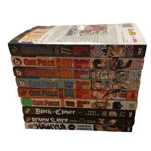 One Piece Manga 45 58 75 81 84 85 90 91 Demon Slayer Black Clover Haikyu lot